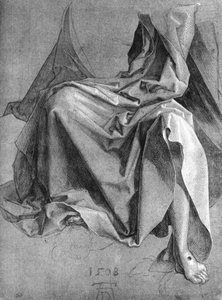 Bir Perde Çalışması by Albrecht Dürer